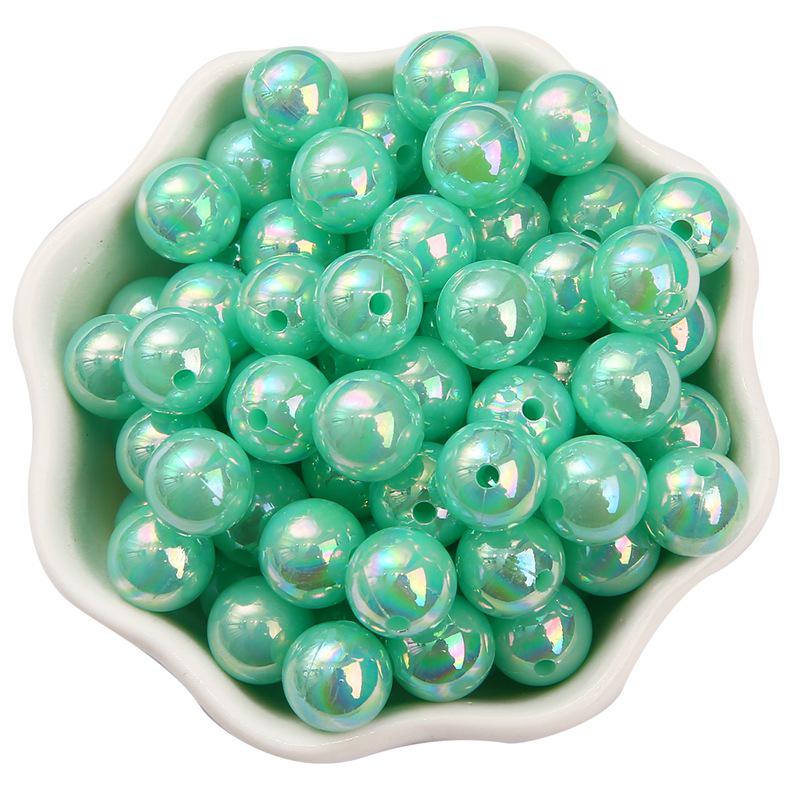 6/8/10mm AB Farbe Imitationsperlen Runde Perlen für DIY Basteln, Haarschmuck und Armbänder