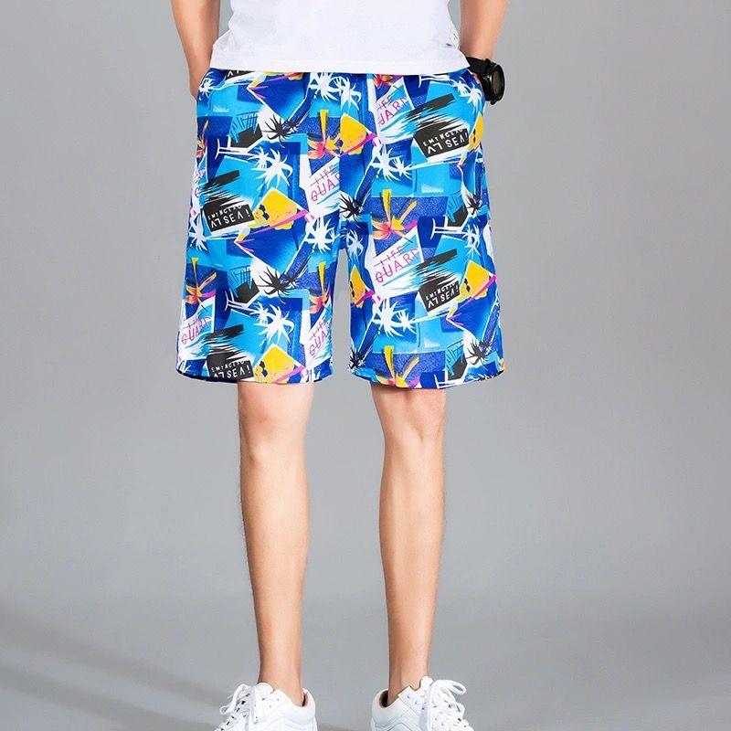 Men's Summer Beach Shorts Men's Cropped Shorts Plus Size Mid Length Shorts Casual Shorts Quick Drying Pants