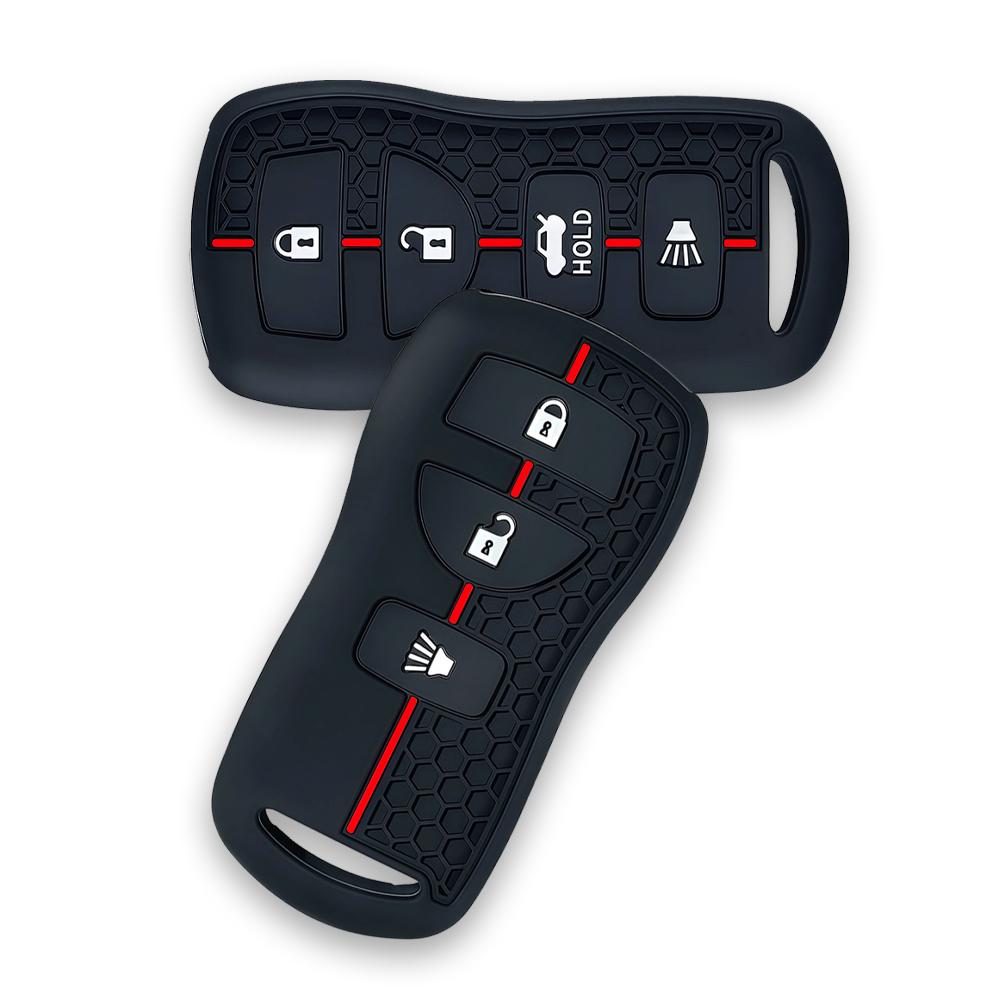 Silikon-Fernbedienung Auto Schlüsselhülle für Nissan Tiida Xtrail T30 Altima Sentra Frontier Zubehör für Infiniti FX 35 QX56 JA60