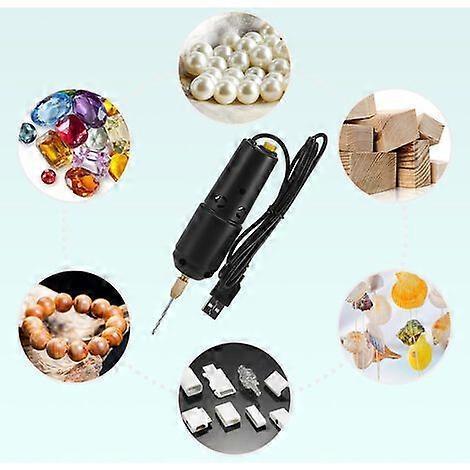 Mini Drill - USB Electric Drill Jade Drop - Off Crystal Pearl Drilling Mini
