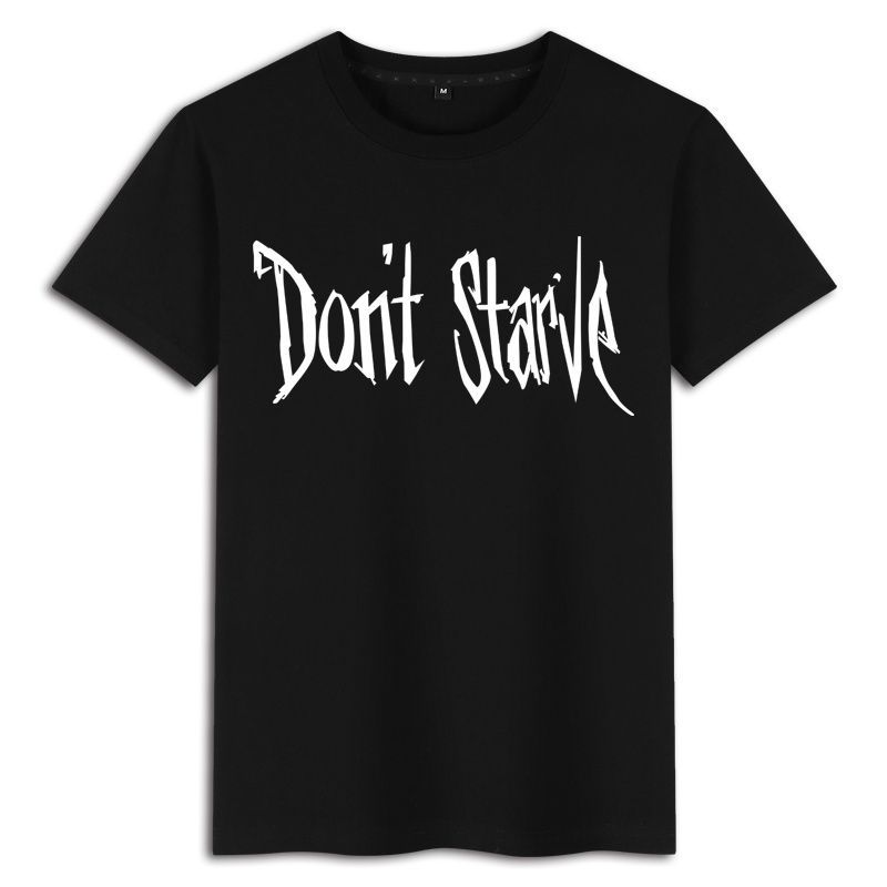 Famine Don't Starve Game Printed Summer Boys Cotton Loose Round Neck Short Sleeve T-Shirts Men’s