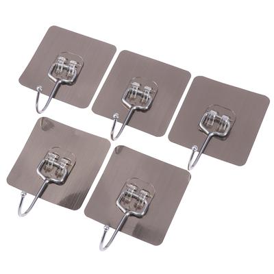 10Pcs Large Hooks Heavy Duty Waterproof Adhesive Wall Hooks Nail-Free Waterproof Wall Hooks For Kitchen Bathroom