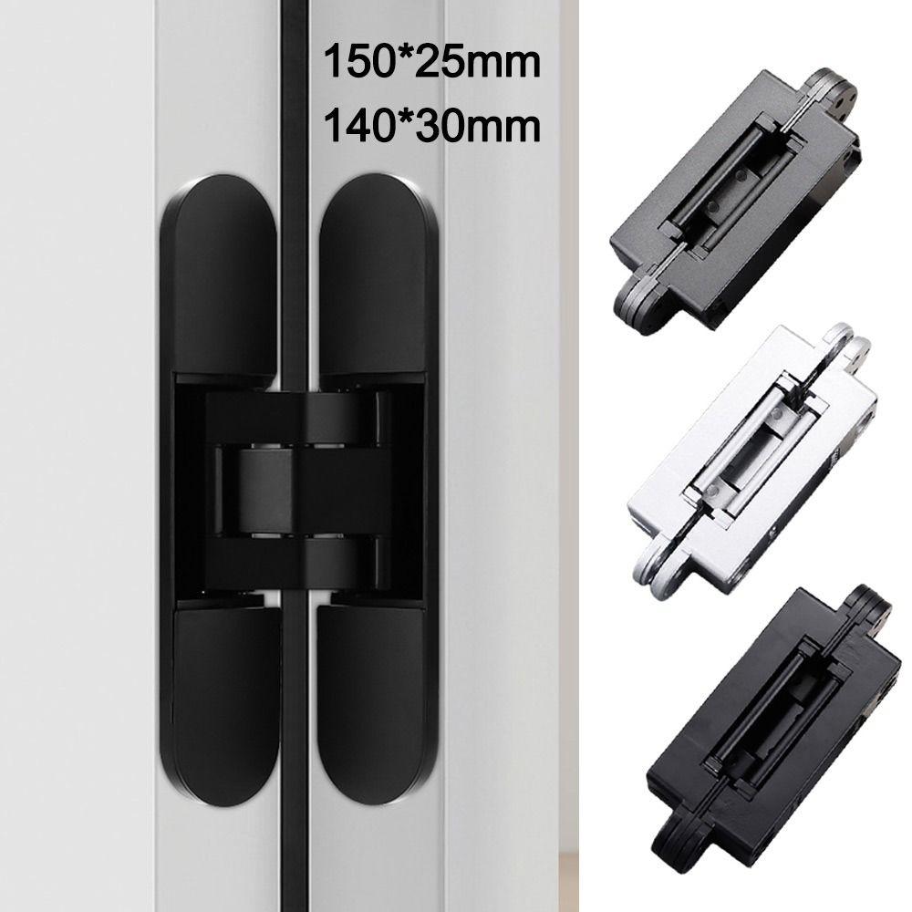 Zinc Alloy Door Hinge Folding Invisible Cross Hinge 180 Degree Adjustable Cabinet Cupboard Door Hinge