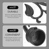 2pcs Black Curtain Rod Ends Decorative Curtain Pole Finials Standard Rods Vintage Boho Style Finials for Living Room Bedroom Home DeCor