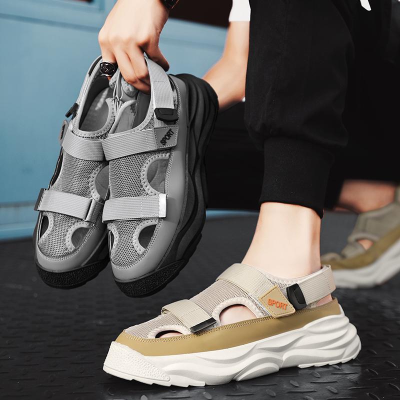 Men‘s Summer Sandals Casual Beach Sandals for Men Soft Comfortable Male Summer Shoes 39-44