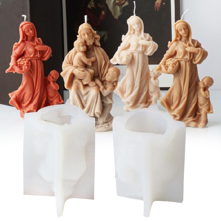 Cute Delicate Candle Molds Silicone Molds Candle Making Reusable Candle Molds