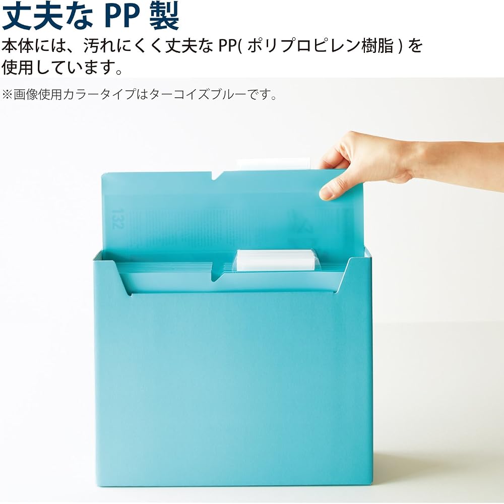 Kokuyo A4P-NEF30DX10 Individual File Folders, NEOS A4, 30mm, 3 Side Binding, 10 Books, Black