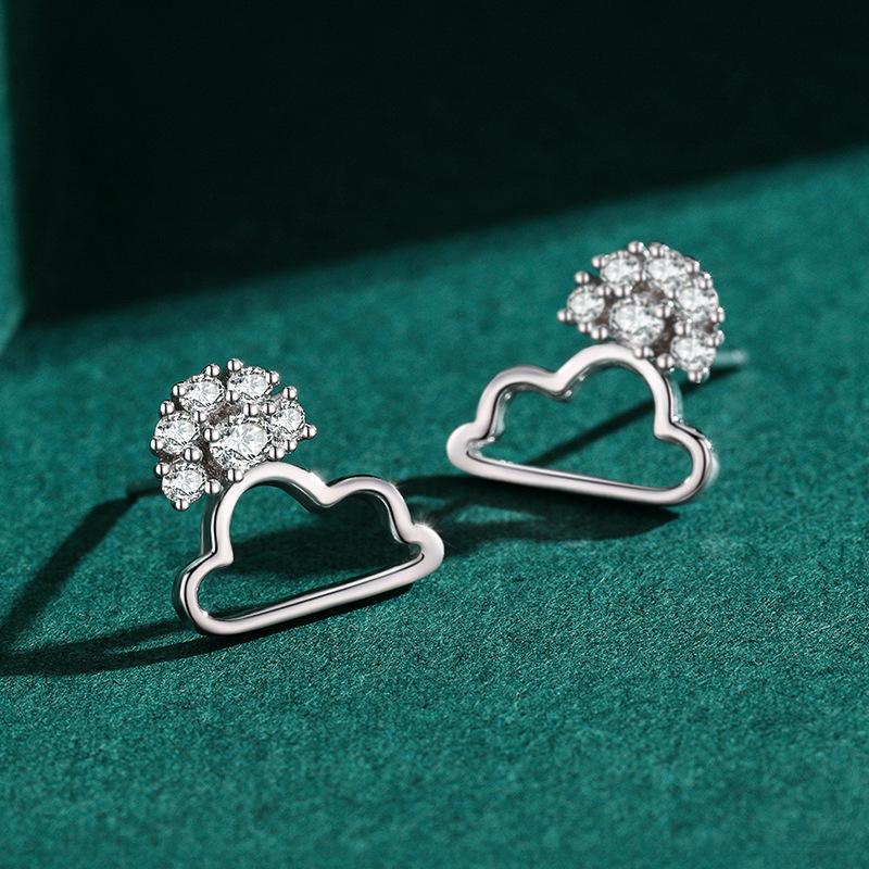 Tancise 925 Sterling Silber Zirkon Ohrringe Tropfen Ohrringe für Frauen Hochzeit Party Geschenke