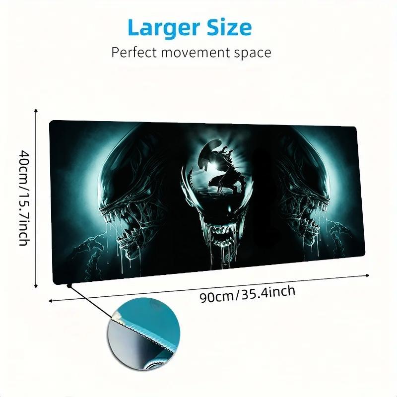 Alien Hunter Lace Solid Color Mouse Pad Large Gaming Table Cushion Non-slip Laptop Tablet Big Mousepad XXL Mat Mini PC Playmat With Lock edge