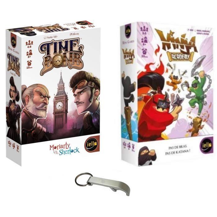 Lot Time Bomb + Ninja Academy + 1 Décapsuleur Blumie (Time Bomb + Ninja Academy)
