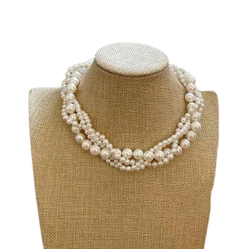Stylish Beaded Necklace Adornment Delicate Clavicle Chain Accessory Neck Jewelry 1