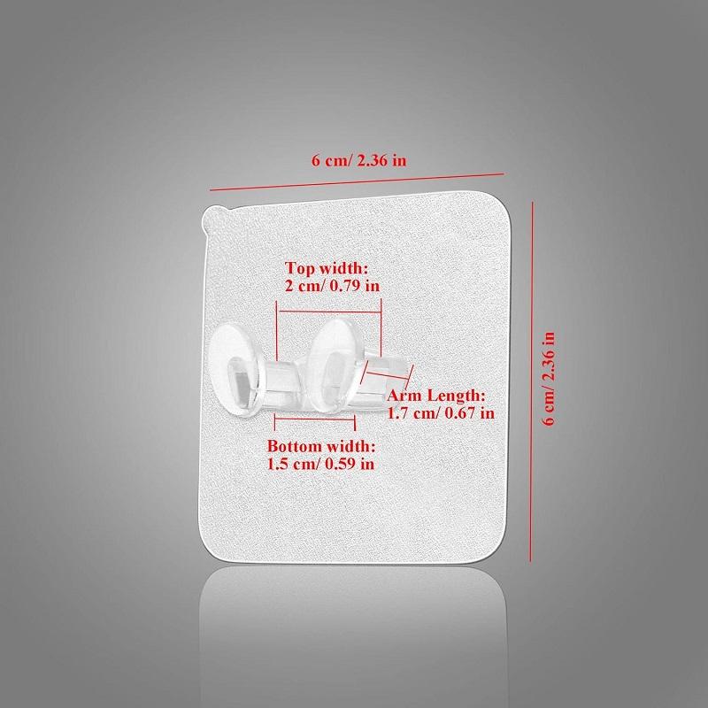 6 Pcs Power Plug Holder Wall Mounted Organizer for Charger, Toothbrush Holder Adhesive Wall Plug Hooks for Kitchen Bedroom