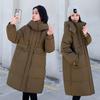 Cotton Jacket Women's Mid-length Over the Knee New Down Cotton Jacket Thickened Korean Version Loose Hooded Winter Versatile Jacket
