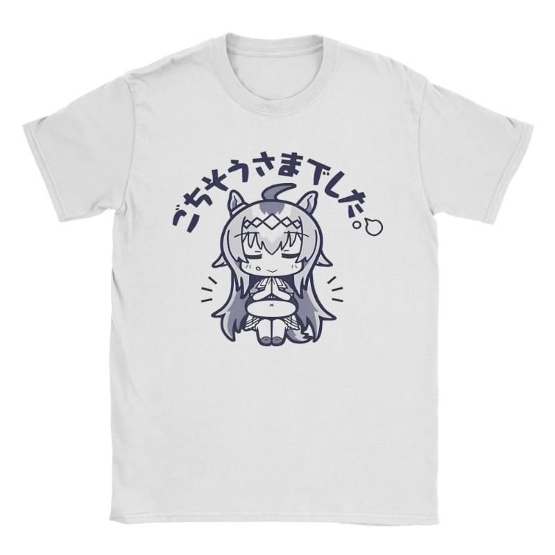I Paused My Umamusume Career To Be Here Men T Shirt Tees Short Sleeve Round Collar T-Shirts Cotton Plus Size Clothes