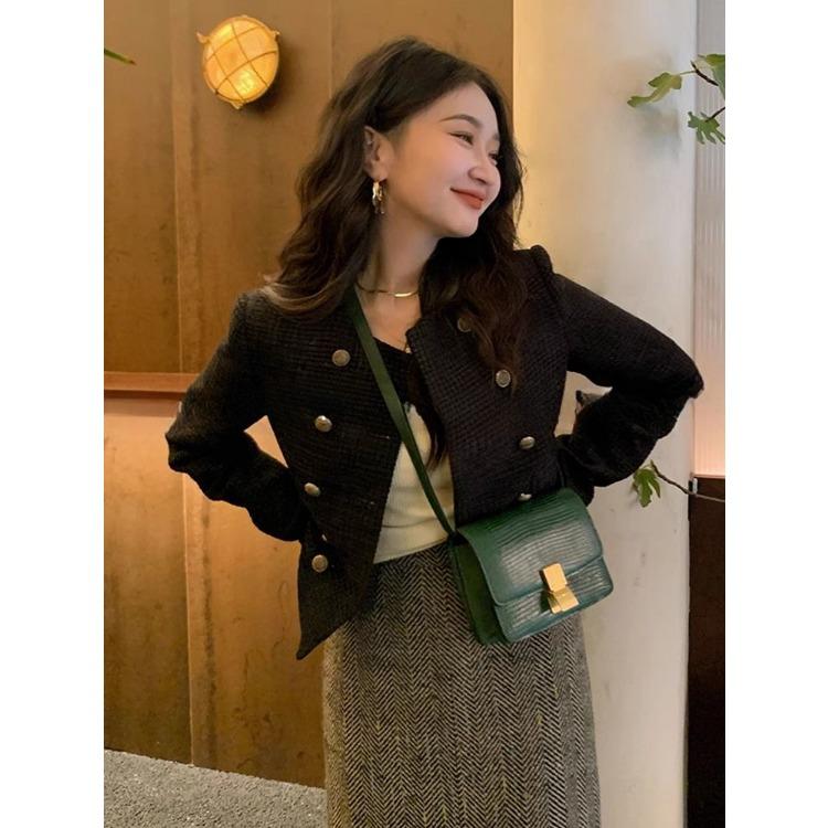 Stylish and Retro Short  Jacket for Women, Vintage French Style In Spring and Autumn, Suitable for Petite Sizes