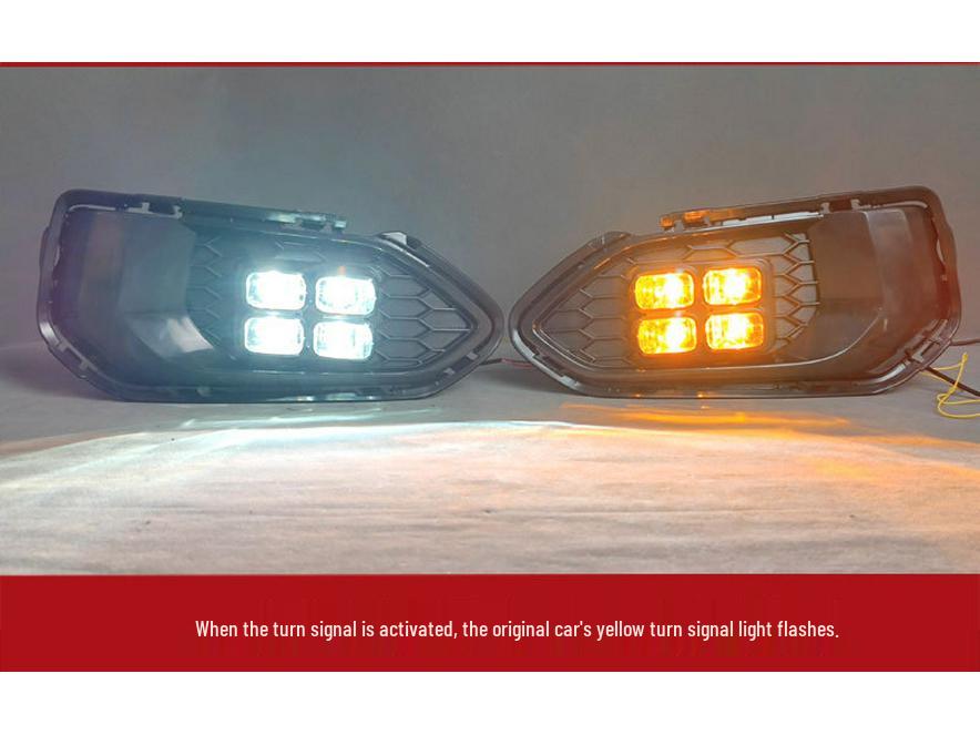 LED Fog Light Bezels for 18-20 Honda Fit GK5 - Daytime Running & Decorative Lights
