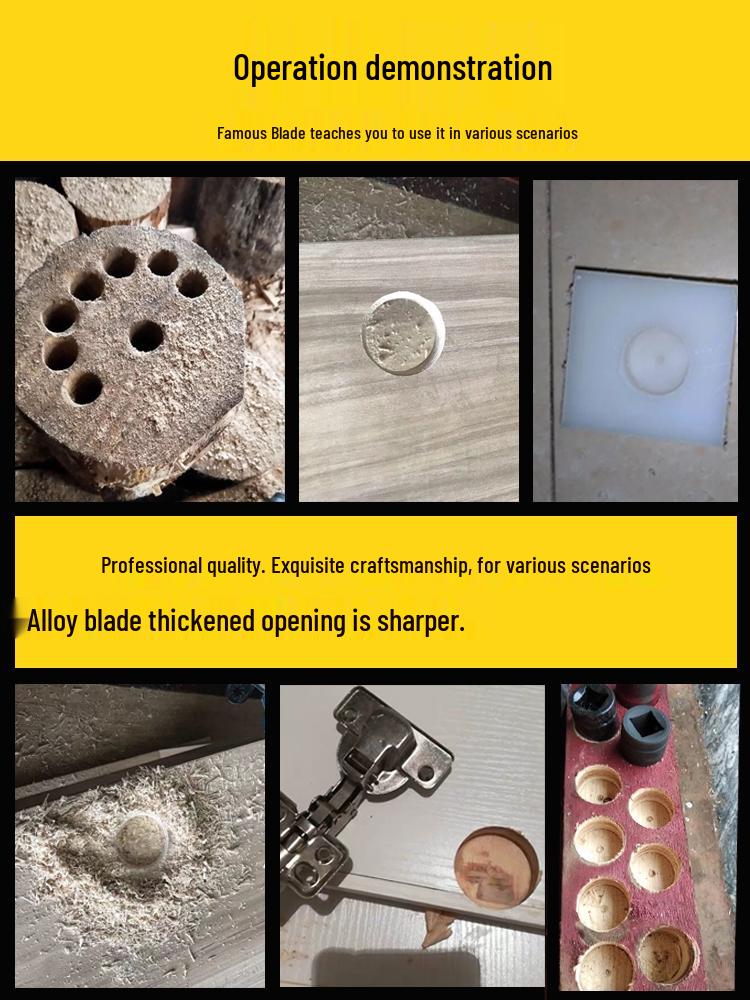 35mm Woodworking Hole Saw & Hinge Puncher for Solid Wood & Plastic