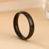S/Acier Inoxydable Couleur Dorée Anneau Large de 4 mm Femmes Hommes Minimaliste Lisse Anneaux Tendance Bijoux de Couple Cadeau de Mariage