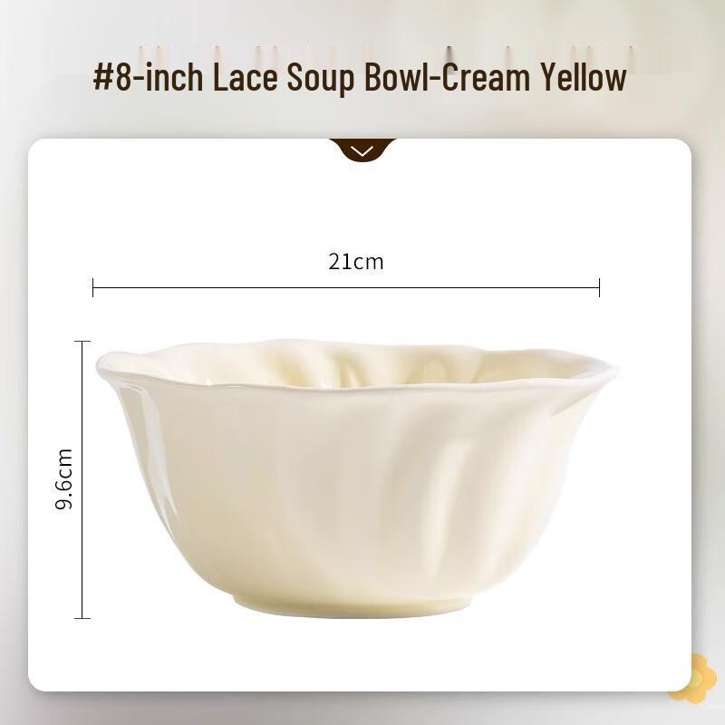 Morde Lanka Petal Ceramic Soup Bowl
