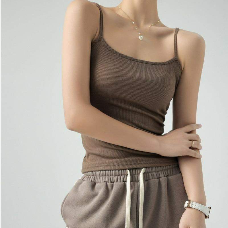 Bottoming Vest, Small Sling, Women's Suit, Inner Cover, Nipple Thread, Spring, Autumn and Summer, Can Be Worn Outside Clothes