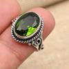 Peridot Gemstone ručne vyrábaný 925 masívny strieborný prsteň na svadobný dar