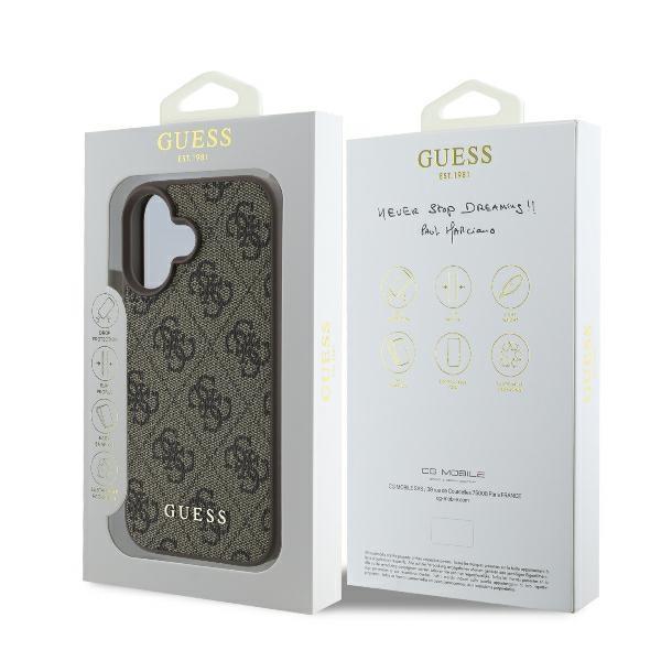 Guess Guhcp16Mg4Gfbr Iphone 16 Plus 6.7 Brązowy/Brown Hardcase 4G Classic