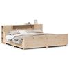 VidaXL Cadre de lit sans matelas 180x200 cm bois massif de pin, sommier, cadre de lit double, cadre de lit en bois massif, 3323758