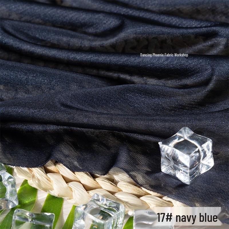40D Warp-Knitted High-Elasticity Luster Chiffon Lining - Silky, Breathable Fabric for Dresses