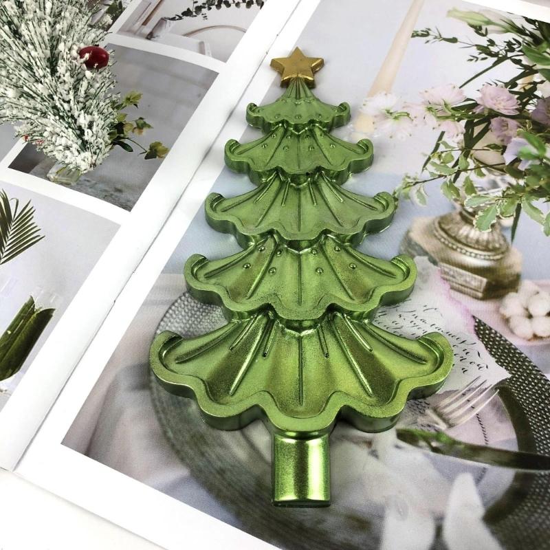 Diy Crystal Drop Glue Aromatherapy Gypsum Abrasive Three-dimensional Christmas Tree Decor Ornament Pendant Silicone Mold