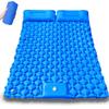 Inflatable TPU Camping Mat with Foot Pump - Portable & Foldable for Outdoor, Beach, or Picnic Use.