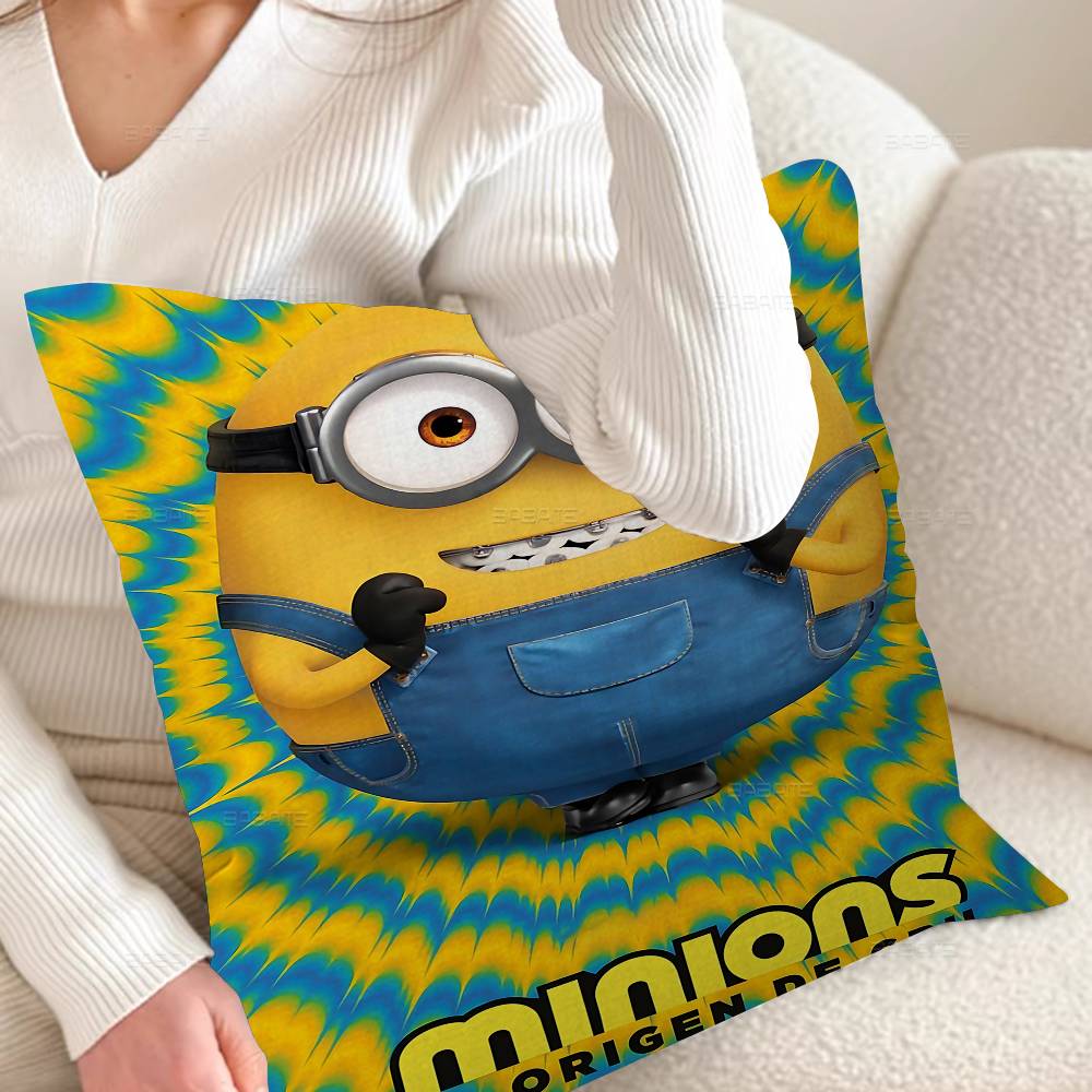 Cartoon L-Lovely Cute M-Minions Pillow Cover Sofa Cushion Cover Home Room Decoration Children Gift
