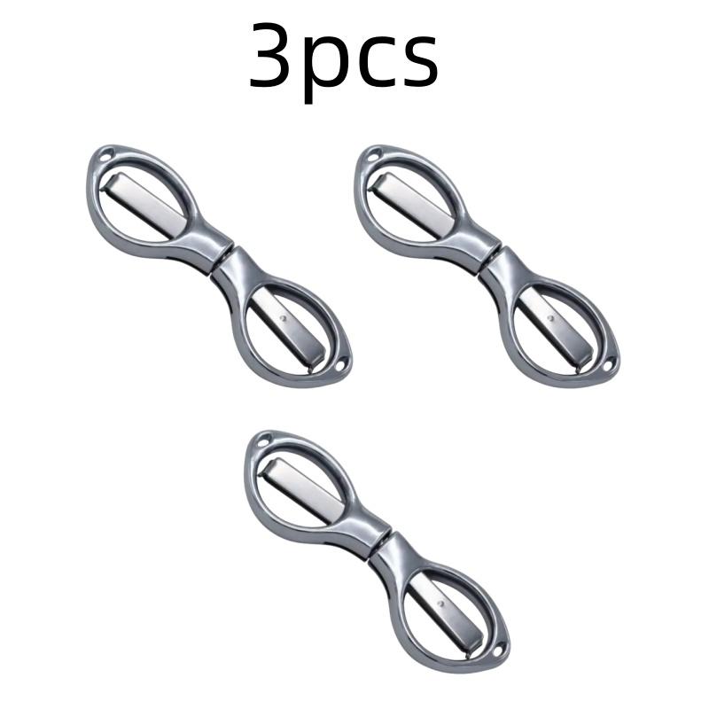 Simple Portable Folding Scissors Solid Color Glasses Shape Paper Cutters Students Handmade DIY Tools School Office Supplies