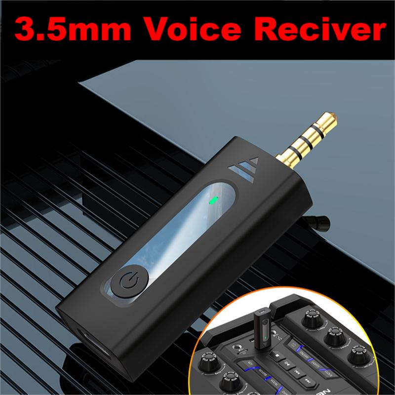 Vandlion Lavalier Lapel Wireless Microphone 3.5mm Compatible With Speaker Smartphone Car Audio And Camera