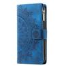 For Samsung Galaxy A07 5G/A07 4G Wallet Case Mandala Flower Pattern PU Leather Phone Cover with Wrist Strap