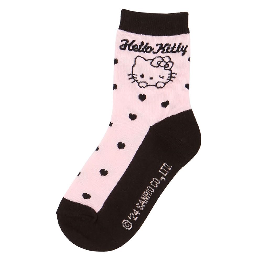 Sanrio Socks Sizes Hello Kitty 455288 Kids' (3-Pair Set), 16-18cm, Character,