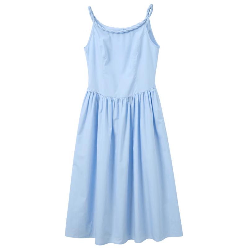 

Sancai 2026 Summer French Style Sleeveless A-line Dress M