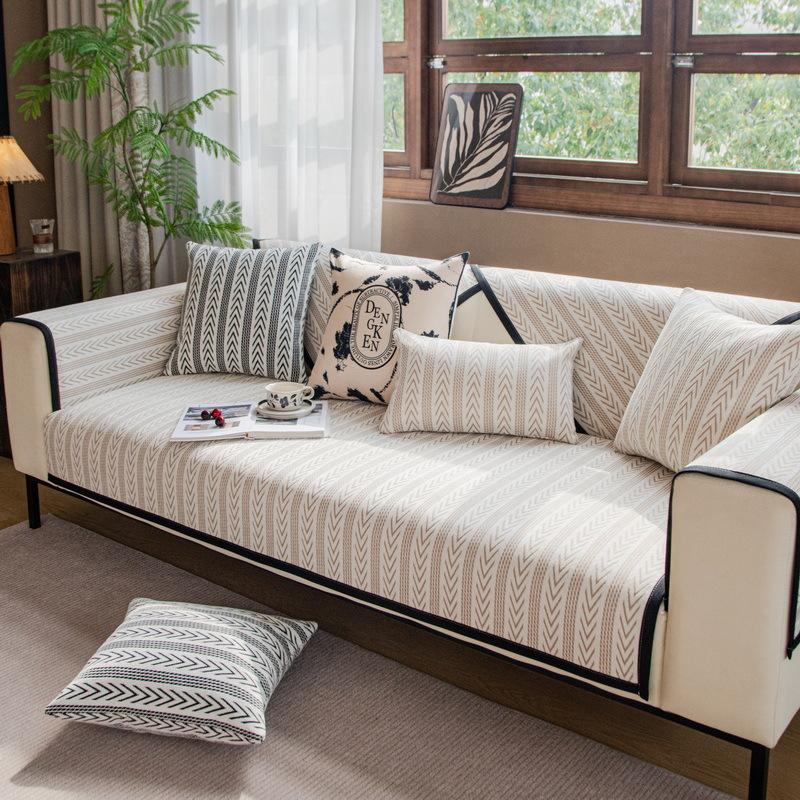 

Chenier Sofa Cushion Universal In All Seasons New Non-Slip Seat Cushion Nordic Leather Sofa Cover Cover Cloth Towel Cushion 70*70cm