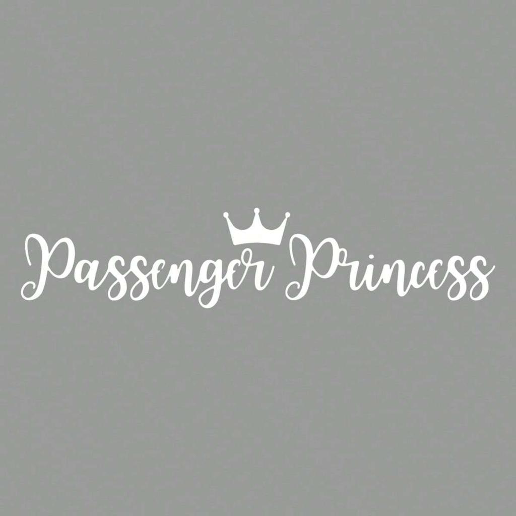 Passenger Princess Text Stickers, Car Exterior Stickers, Home Decor Stickers, Cute Stickers, Funny Stickers, Pretty Stickers