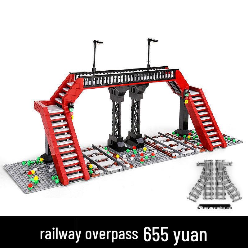 

Yuxing Green Skin Electric RC Locomotive Building Blocks Set for Boys & Girls