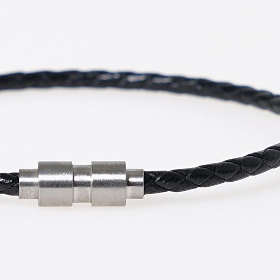 Jbans Classic Classic Slim Leather Bracelet (C1902-Ac481Bk)