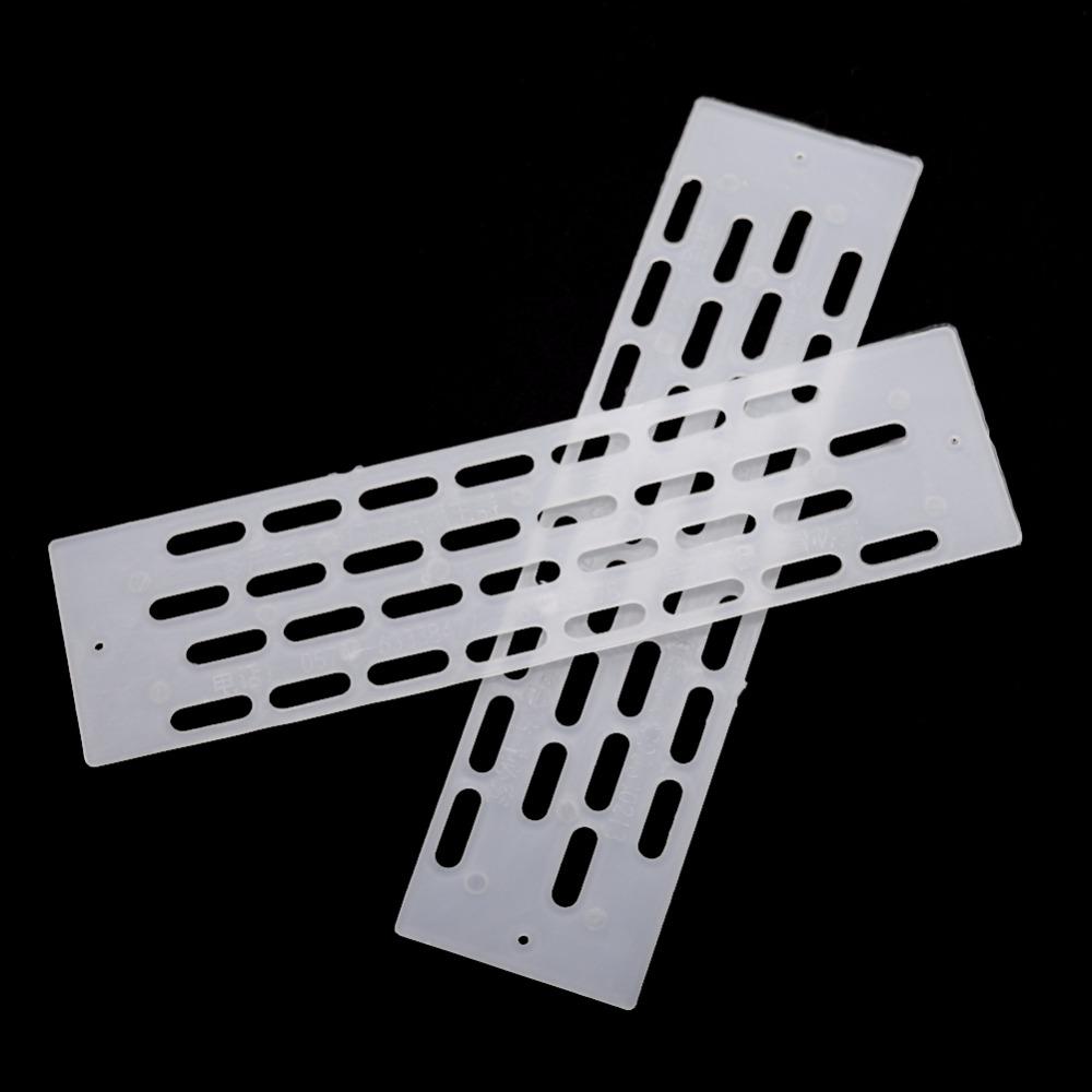 5/20 Pcs Plastic Beehive Queen Bee Escape Protection Board Bee Tools White Hole Partition Beehive Door Board Beekeeper Supplies 5pcs