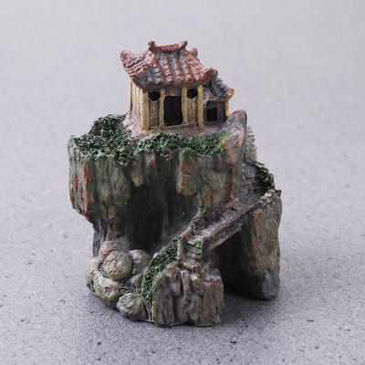 Small House Eco-friendly Fall Resistant Resin Mini House Model Statue Garden DIY Bonsai Decoration for Home Accessories