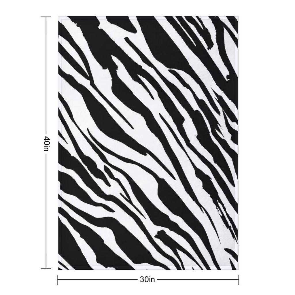 Zebra Skin Pattern Throw Blanket Decorative Beds Hairys blankets and throws for babies Blankets