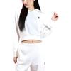 MLB Boston Red Sox Solid Logo Embroidered Sweatshirt Unisex Sweatshirt Ivory 3FHDB0231-43IVS