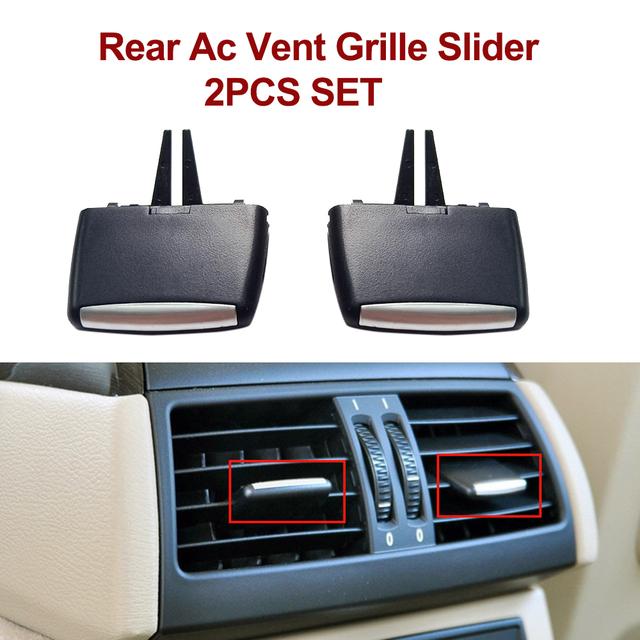 Front Rear Fresh Air Conditioning AC Vent Grille Slider Clip Repair Kit For BMW X5 X6 E70 E71 E72 2007-2014