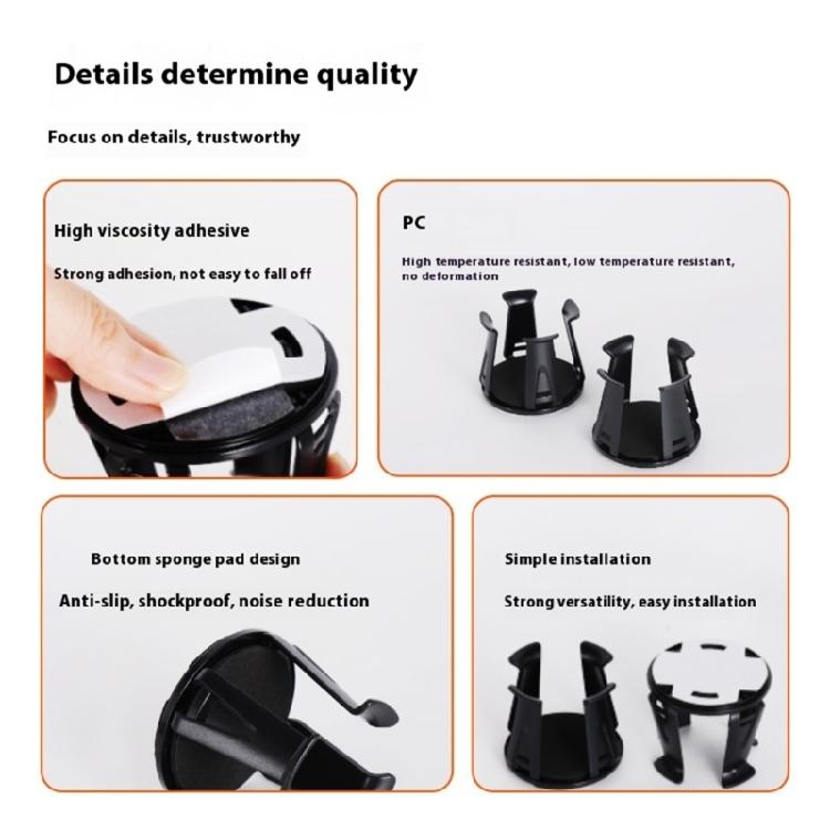 Vehicle Coffee Cup Holder Automotive Interior Accessories Car Drink Holder Adhesive Cup Beverage Can Bottle Stabilizer