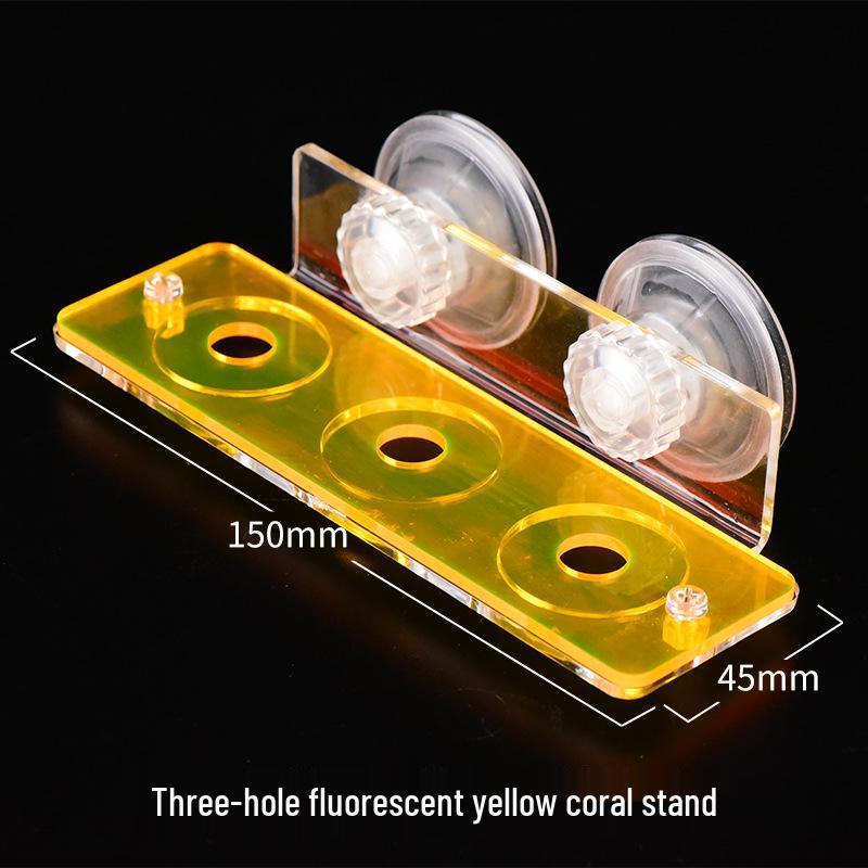 Fluorescent Acrylic Coral Propagation Base with Suction Cups for SPS and Soft Corals.