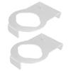 2Pcs Basketball Rack Acrylic Lightweight Small Stable Ball Wall Mount for Home Shop GymnasiumTransparent