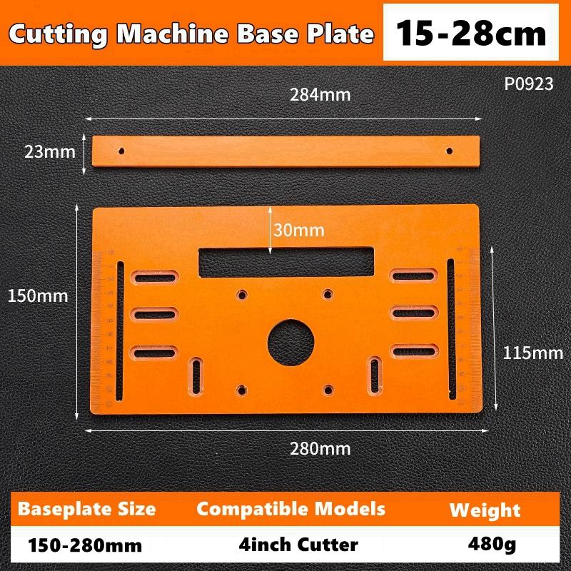 Circular Saw Guide Rail Bottom Plate Adjustable Cutting Machine Handheld Saw Backing Mountain Woodworking Bench Accessories