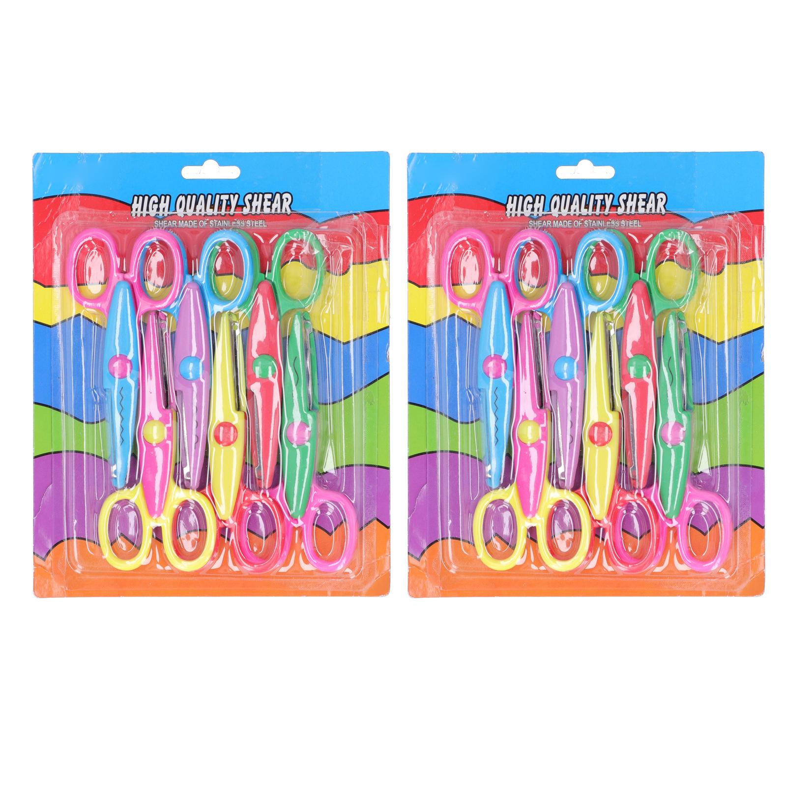 

12 шт. ножницы для детского творчества DIY, художественные декоративные ножницы для вырезания краев бумаги для альбомов